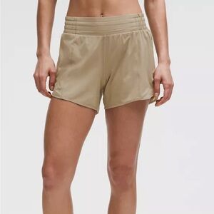 lululemon Women's Taupe Lined Athletic Shorts